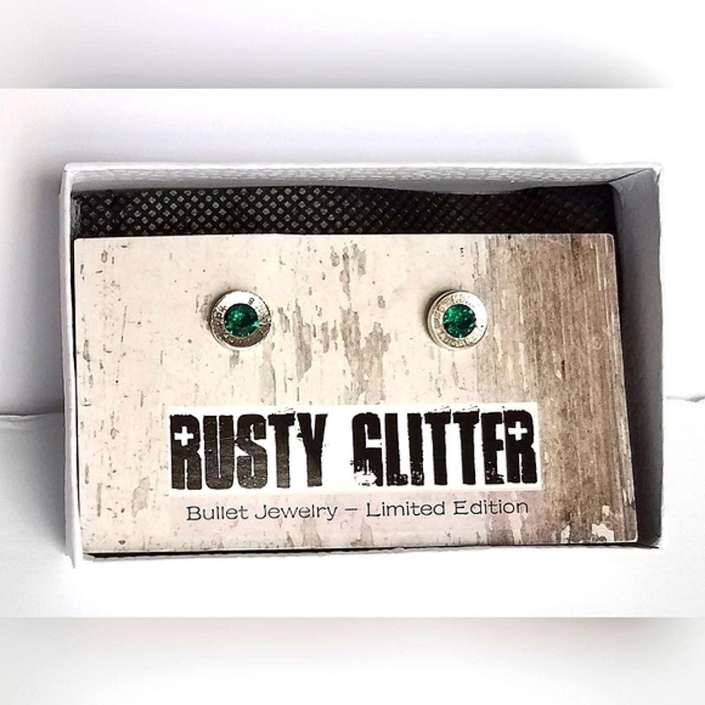 Rusty Glitter Limited Edition Bullet Earrings